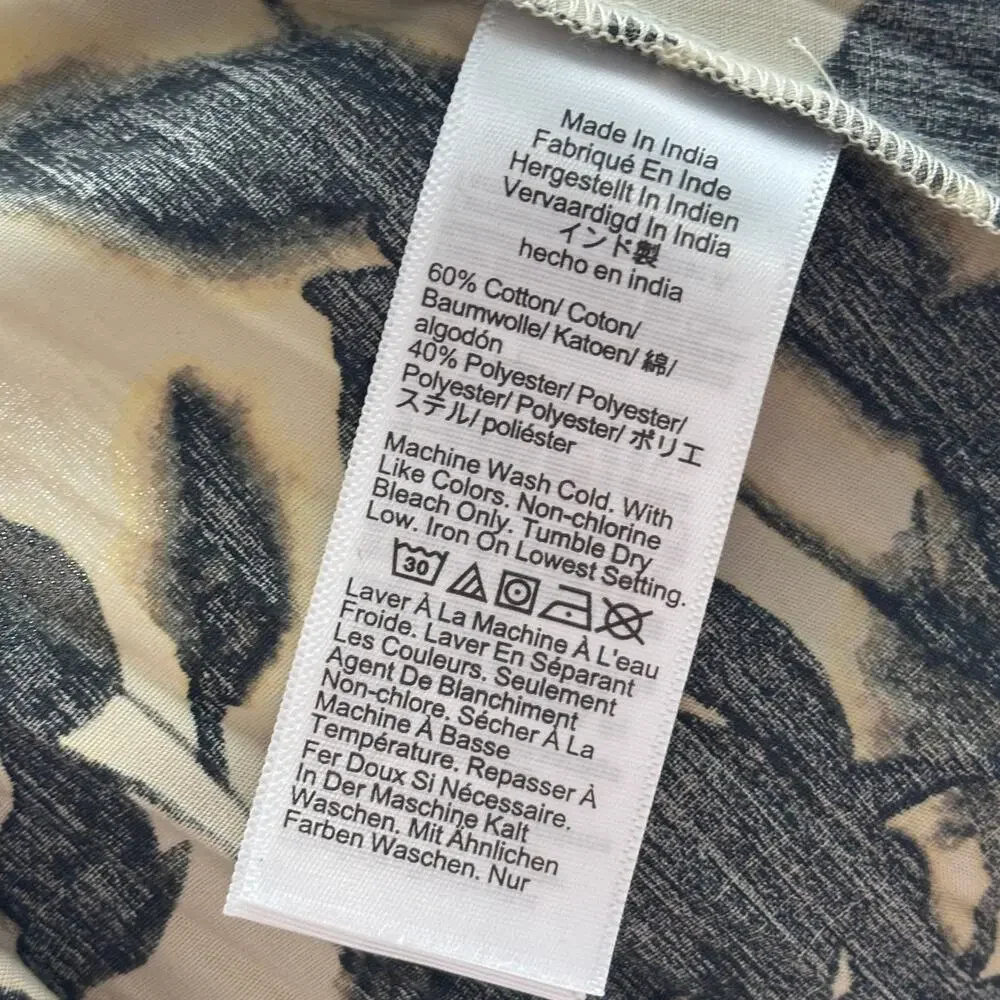 J. Crew Smocked Waist Floral Pleated Cotton Skirt